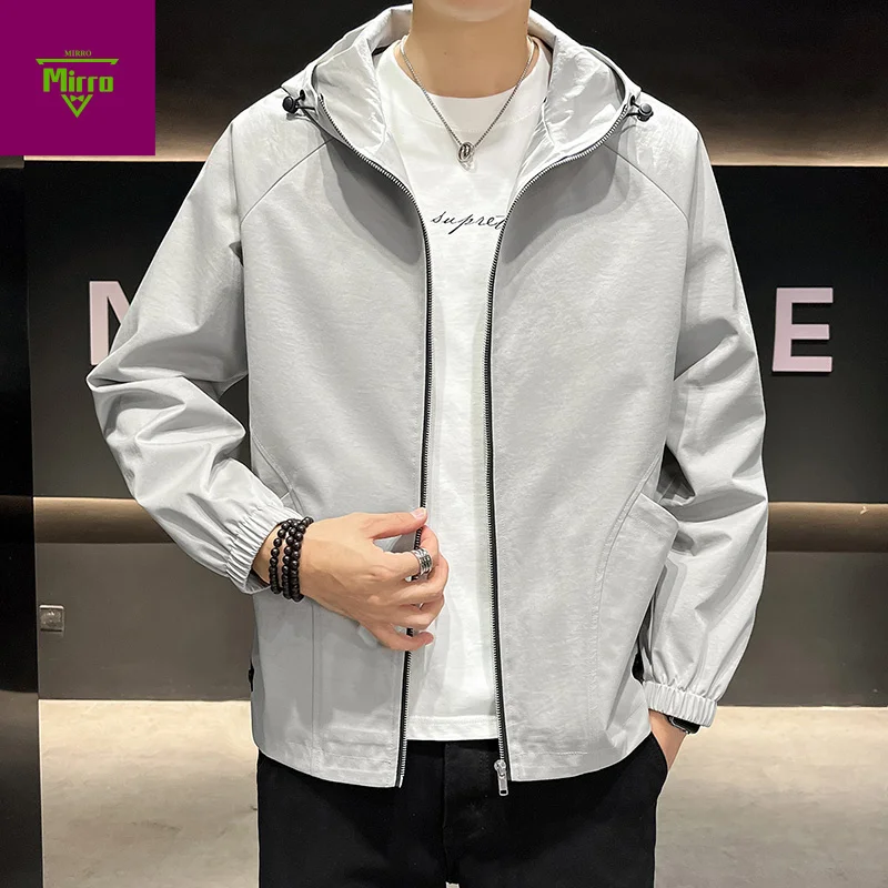 

【Mirrordust】Autumn Warm Windproof Outdoor Jacket Plus Size Loose Solid Color Casual JacketM-8XL