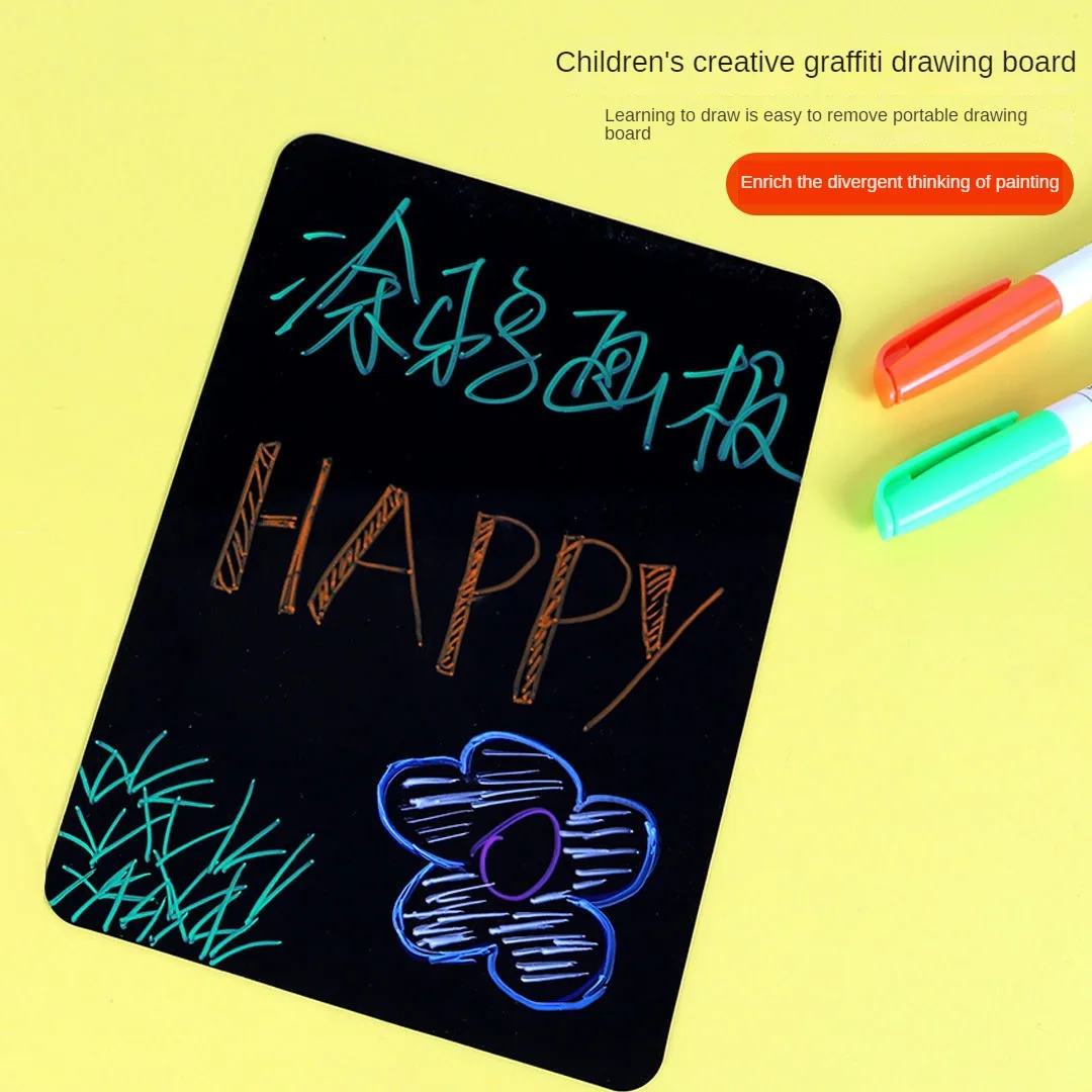 Wielofunkcyjna dwustronna tablica do użytku domowego, biurowego i szkolnego-miękkie krawędzie, rozmiar A4, wielokrotnego użytku