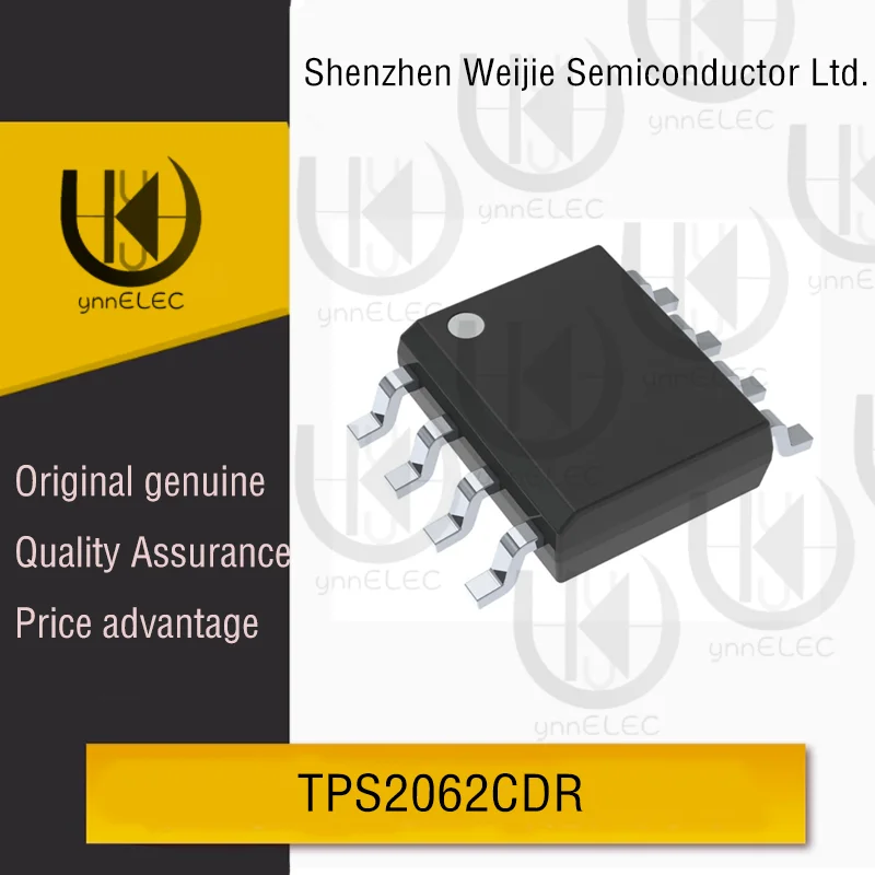 Original TPS2062CDR 2.1A Dual Channel Power Distribution Switch SOIC-8 | 60mΩ Rds(on) | Hot Swap Protection
