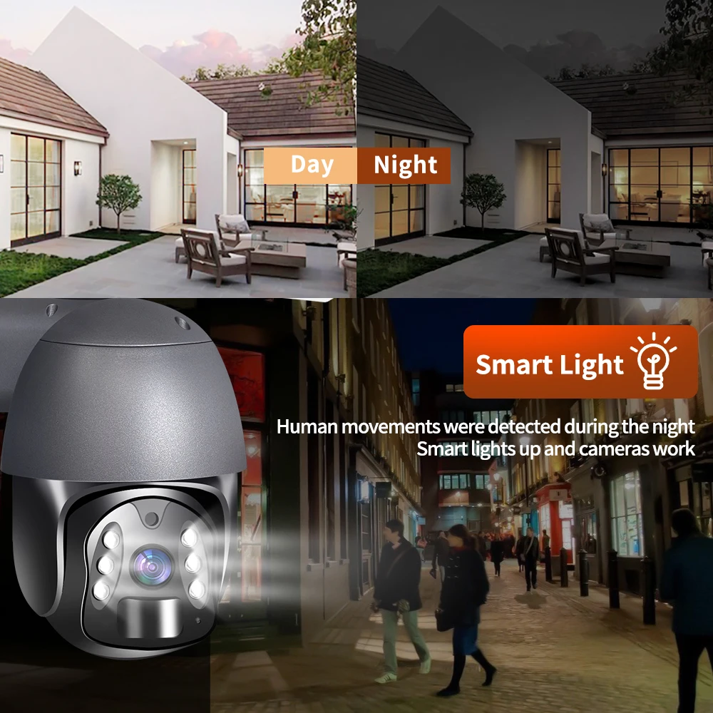 2MP 1080P 120Degree  Tuya APP 4G/WIFI IP Camera 8W Solar Power Wireless PTZ Full Color Home Security Intercom CCTV Baby Monitor