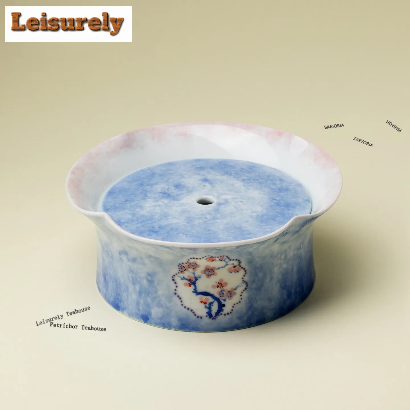 

Hand-painted Snow Plum Pot Bearing Holder Gaiwan Heat Insulation Pad Dry Soaking Table Tea Tray Coasters Dahongpao For Tea Craft
