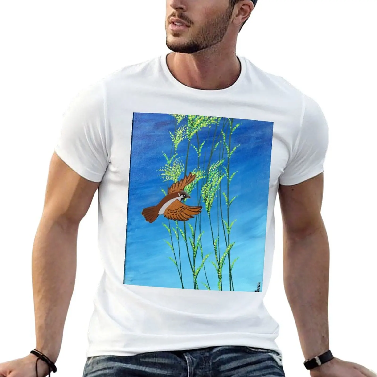 T-shirt Bird of Hope 4, T-shirt décontracté à manches courtes