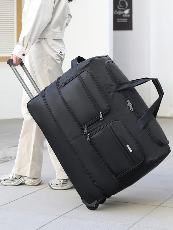 large-capacity-waterproof-oxford-cloth-travel-bag-with-handle-foldable-men's-business-trip-handbag-multi-functional-luggage