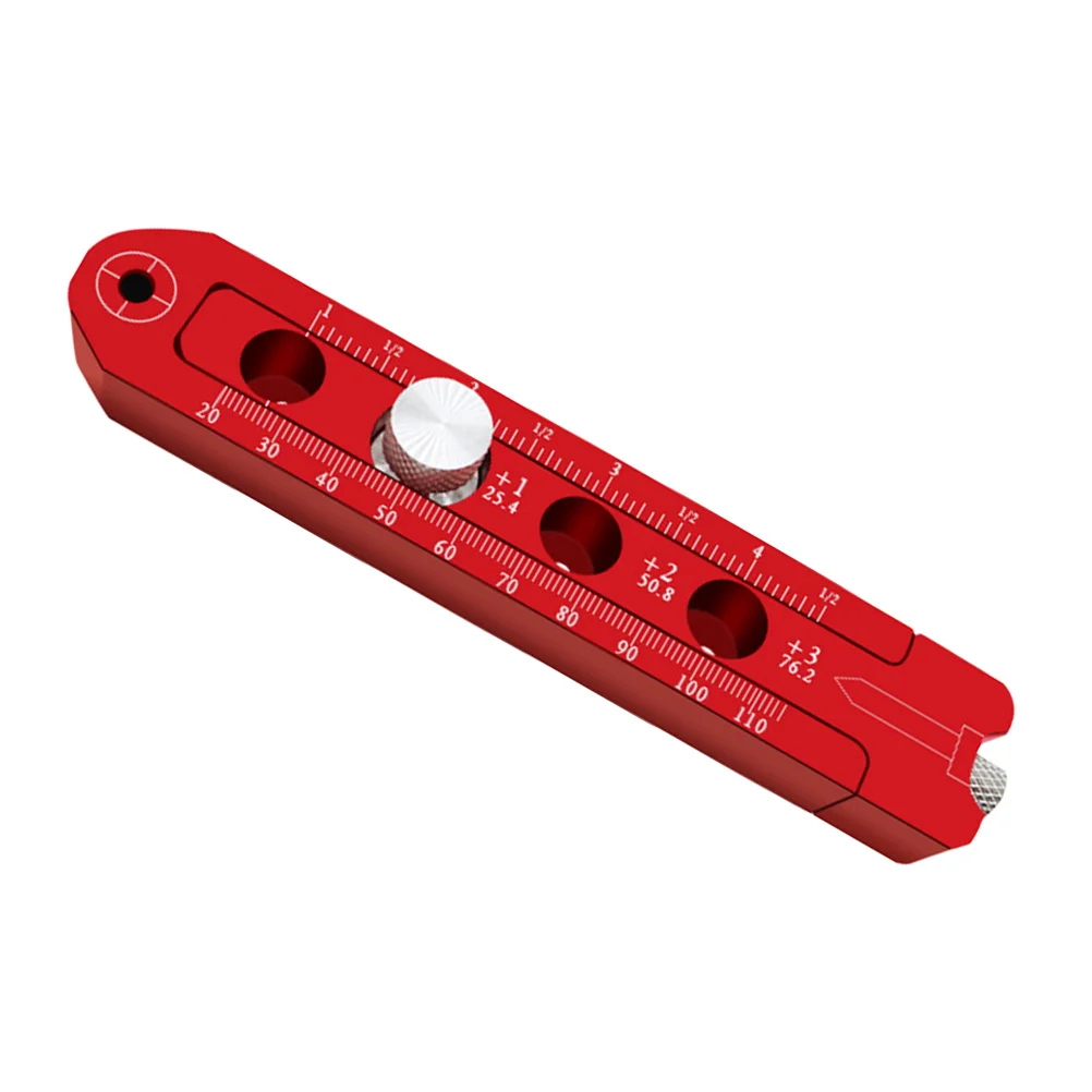 1 قطعة النجارة التعميم الكاتب مقياس قابل للتعديل سبائك الألومنيوم بمناسبة أداة دقيقة خفيفة الوزن للنجارة المهنية