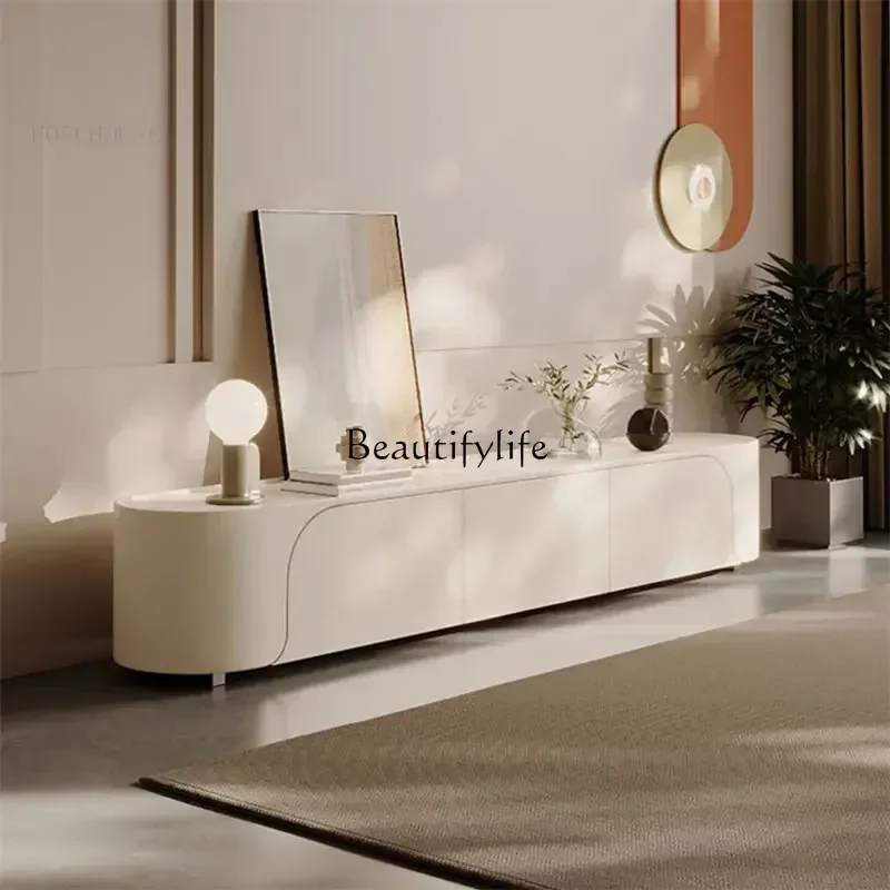 

LJYMinimalist Modern Creative TV Cabinets Coffee Table Combination Household Light Luxury Designer Living