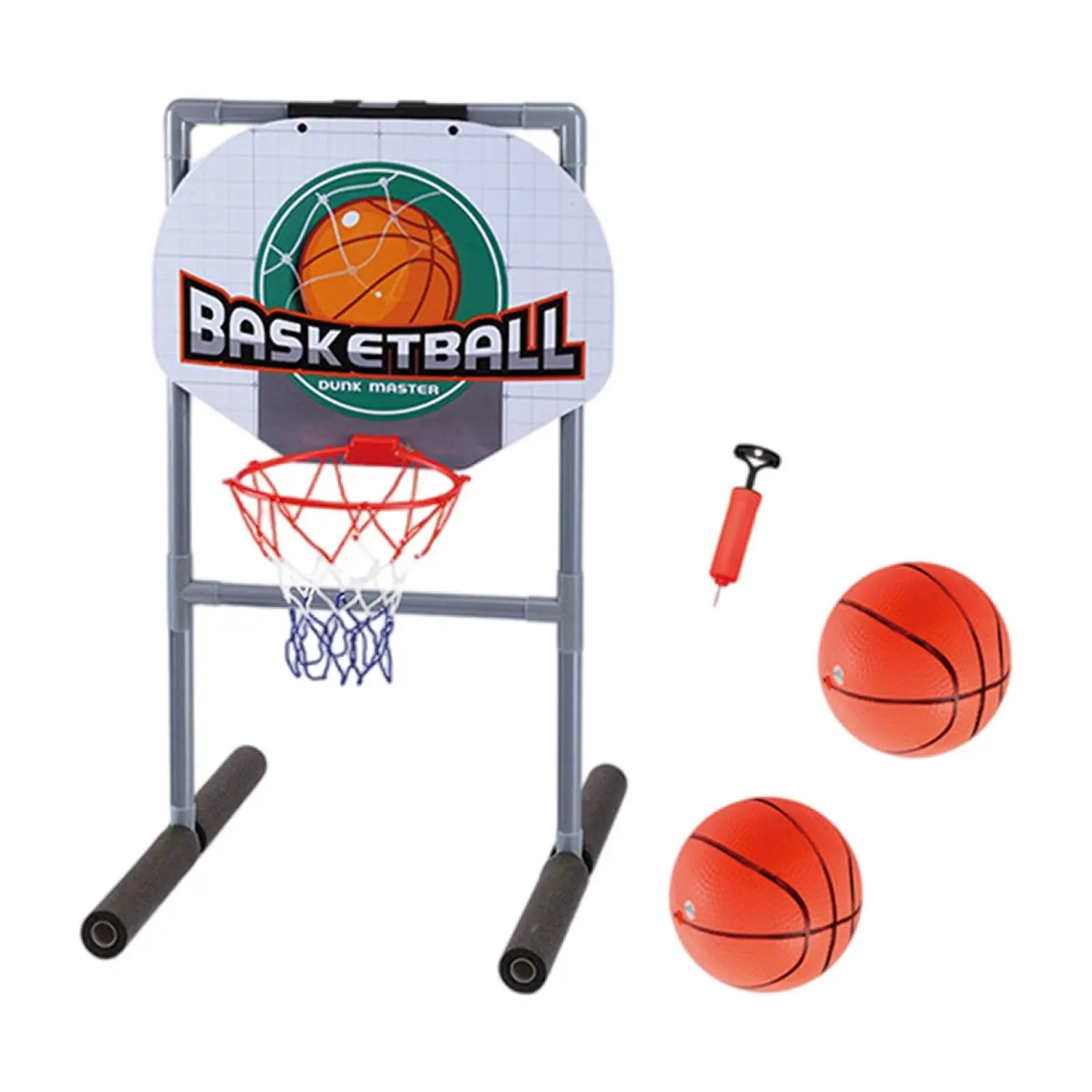 

Floating Pool Basketball Hoop Gift Floating Basketball Pool Game with 2 Basketballs for Games Outdoor Swimming Basketball Family