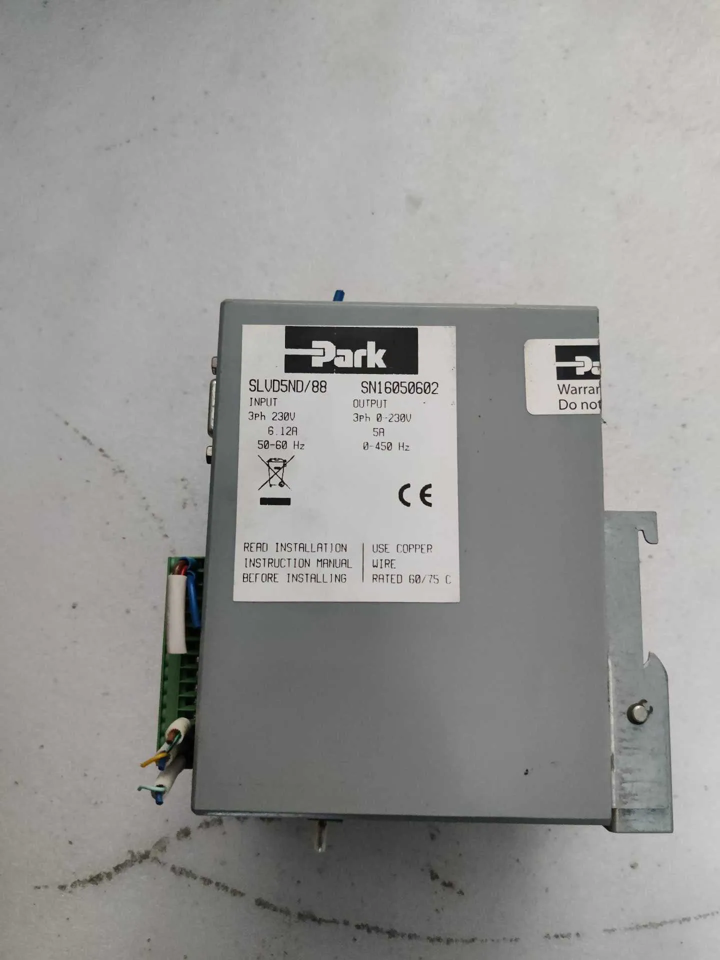 SLVD5ND/88 Servo Drive for Parker AC Driver