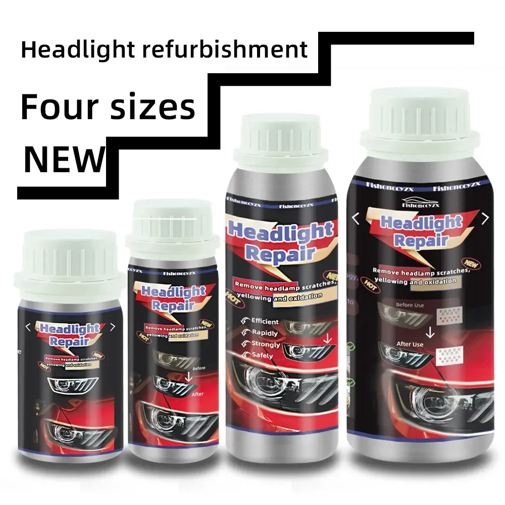 800ml Headlights Liquid Polymer Headlight Chemical Polish Repair Fluid Refurbishment Scratch Repair Polishing Headlights Kit