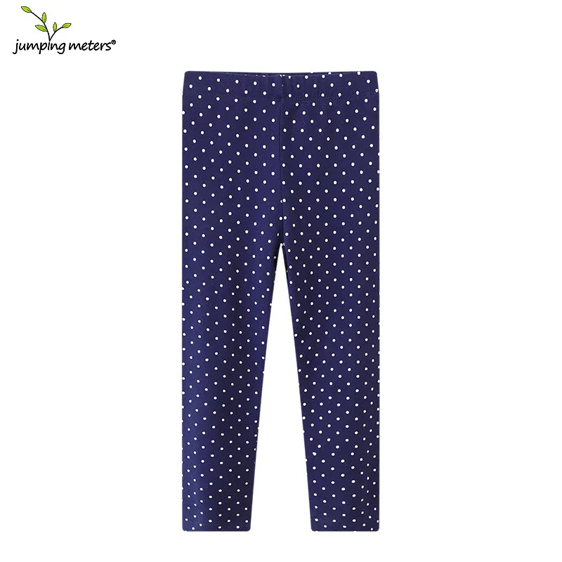 Jumping Meters 2-7T Dots Print Baby Girls Leggings Pants Hot Selling Kids Skinny Trousers Full Pencil Pants