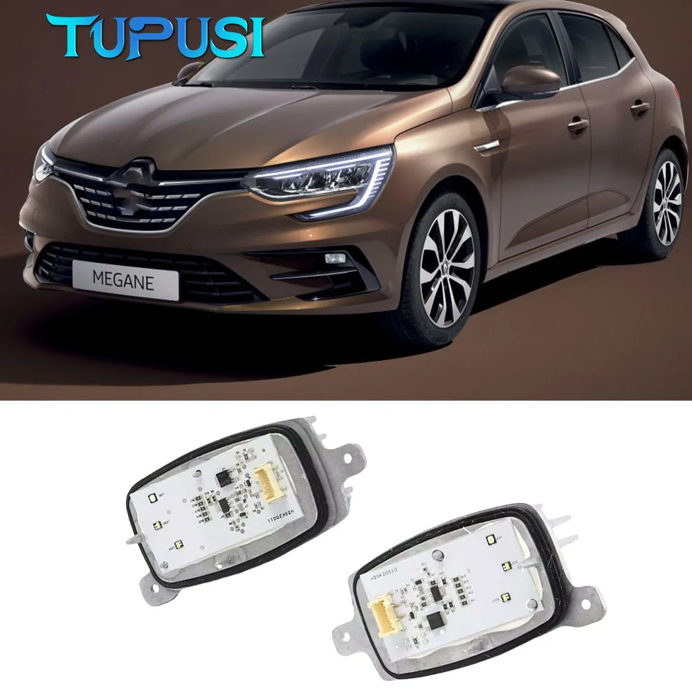 White Lightsource  Daytime Running Lights Modules L&R 285753299 285759447 For Renault Megane IV Angel Eyes DRL