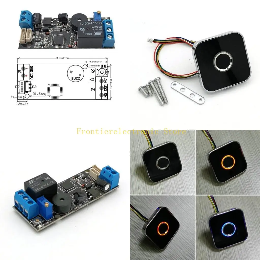 G8DB Hot K202 DC12V Low Power Fingerprint Control Board + R502AW Control Board