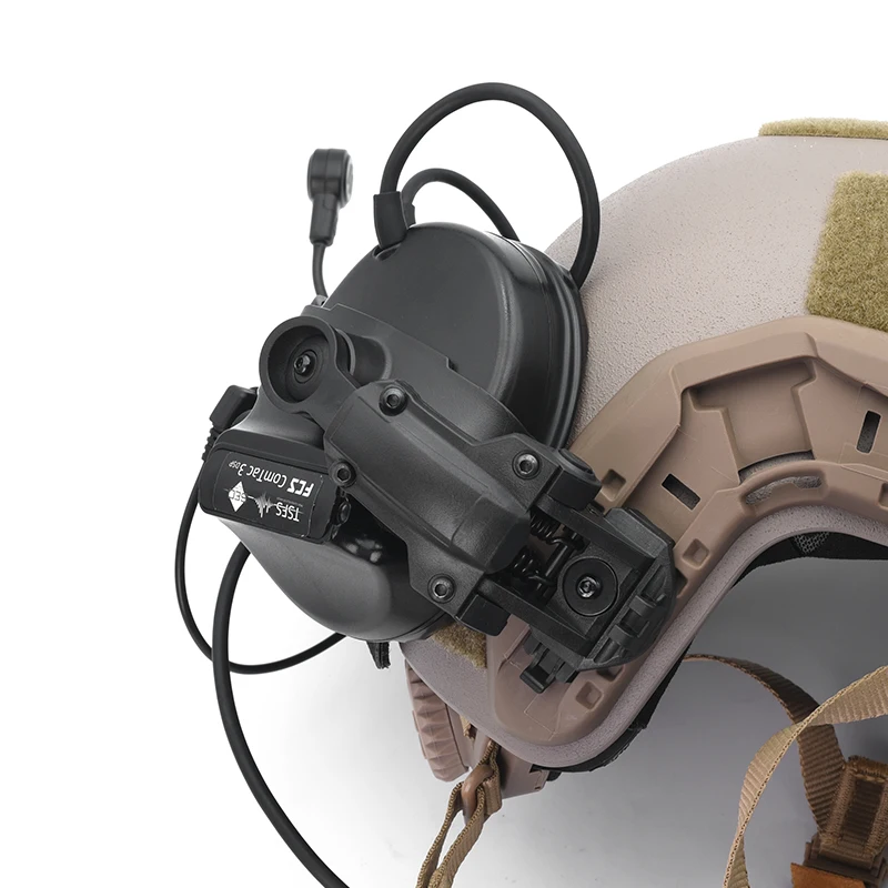 Imagem -06 - Fcs Tactical Comtac Iii Headconjunto Redução de Ruído Headphone Tiro Protetor Walkie-talkie Rádio Ptt Nova Versão