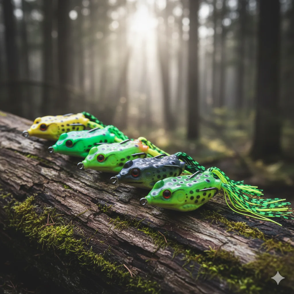 5 Stück 6cm 12g Weicher Froschköder-Set Topwater Thunder Frog Köder Silikon Künstlicher Schwimmköder Doppelhaken ohne Hakenverschlüpfung für Barsch und Hecht Pesca