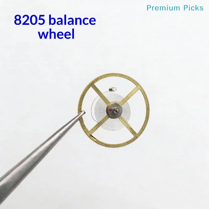 portable1Pcs Watch Movement Balance Wheel Hairspring Watch Accessories For 8215/8205/8200 Movement Parts Watch Balance Wheel