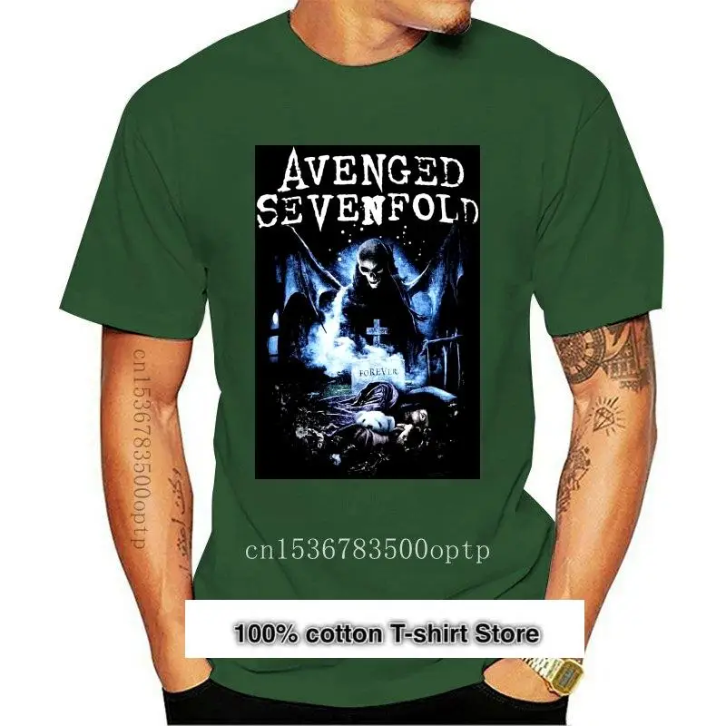 Camiseta con estampado de pesadilla para hombre, camisa de manga corta oficial Avenged Sevenfold, banda A7X, séptima