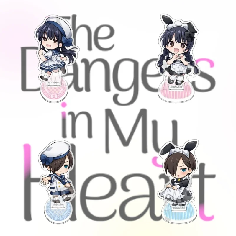 10CM Anime The Dangers In My Heart Figure Stand Model Yamada Anna Cute Desk Decor Standing Sign Keychain Gifts