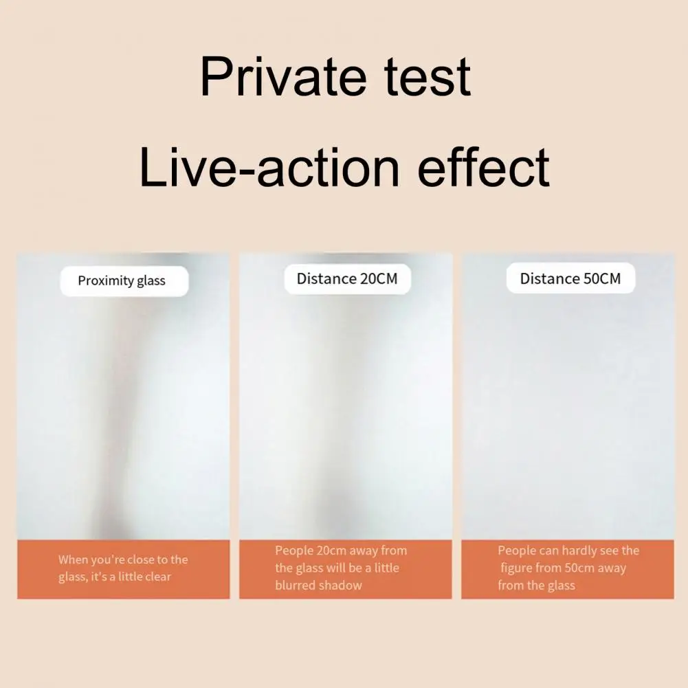 Glass Frosted Window Film Roll for Privacy Uv Sun Blocking Home Office Bathroom Static Glass 30/45x100cm Privacy