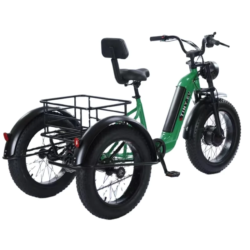 

Electric Bicycle for passenger Fat Tire Beach Tricycle