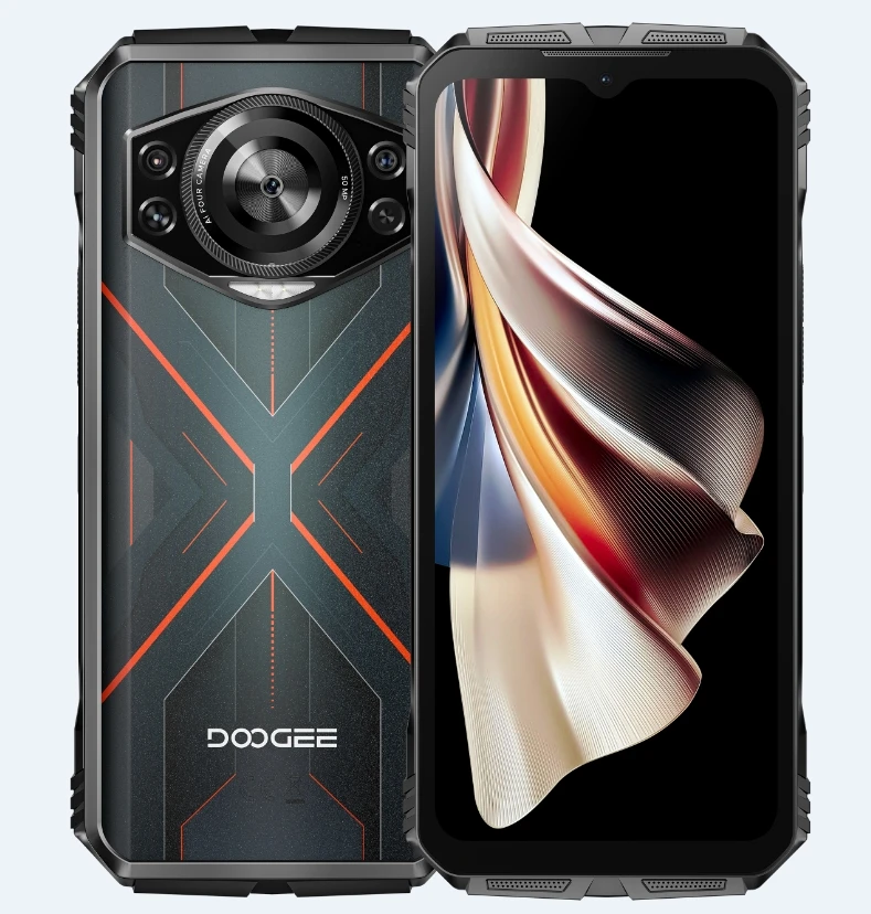 DOOGEE S Cyber, CPU T606 120Hz 6.58 inches 10800mAh three proof 4G phone, 20GB RAM, 256GB ROM Android 14 Phone, NFC/OTG/GPS