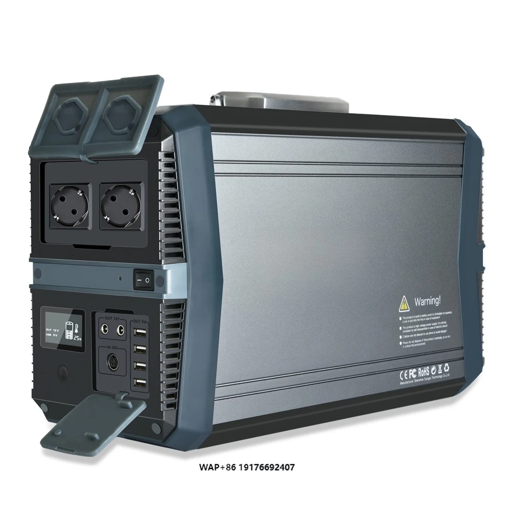 

UPS 1503Wh Portable Power Bank AC DC 417600mAh USB Power Station for Travel Laptop Car Jump Outdoor