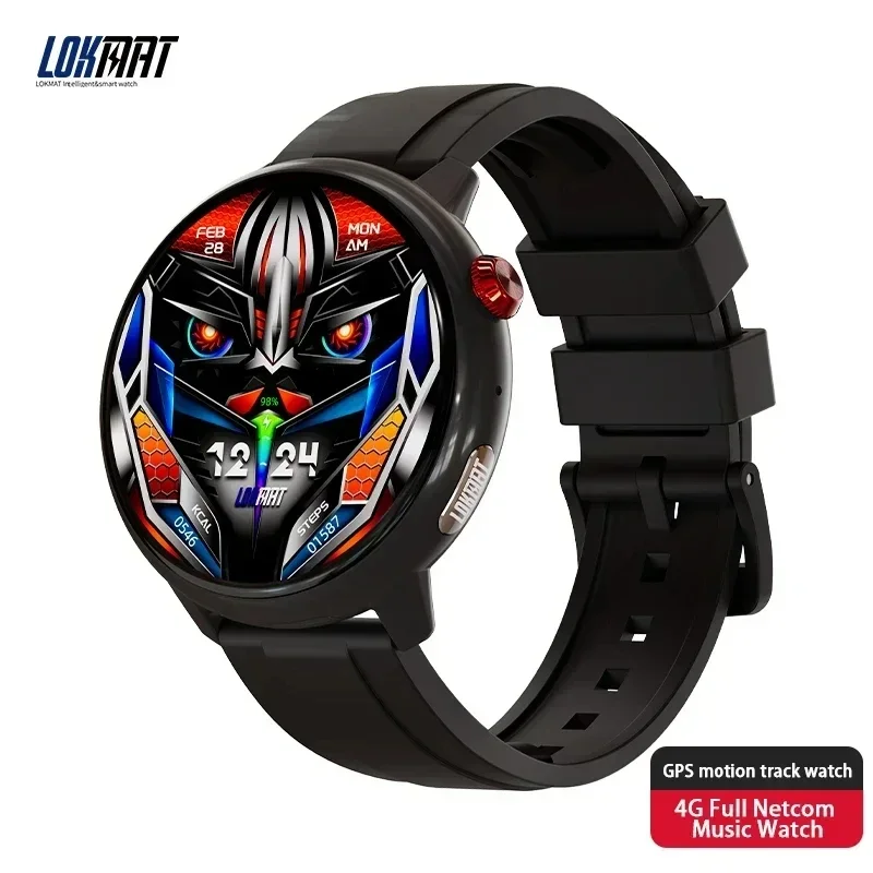 LOKMAT SKY GT 스마트 시계 남성 SIM 카드 통화 라운드 Amoled 화면 HD 비디오 시계 SOS GPS Reloj 여성 심박수 피트니스 트래커