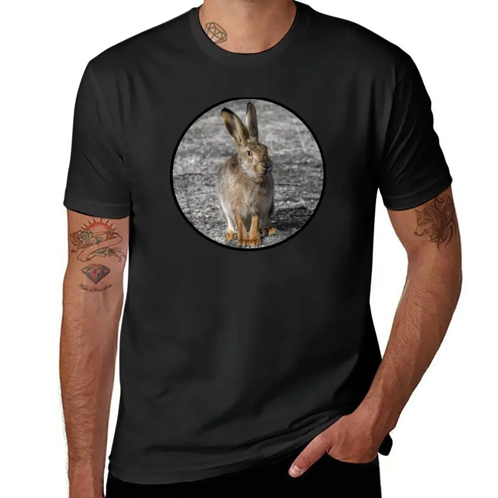 new edition customizeds workout shirts for men  European Hare (Lepus europaeus) T-Shirt