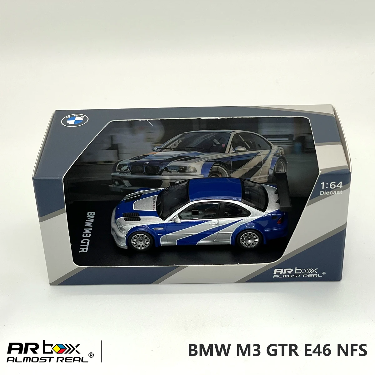 AR BOX GHOST PLAYER auf Lager 1:64 M3 GTR E46 Spielprotagonist Legierung Diorama Druckguss-Modellauto Sammlung auf Lager – Detail 9
