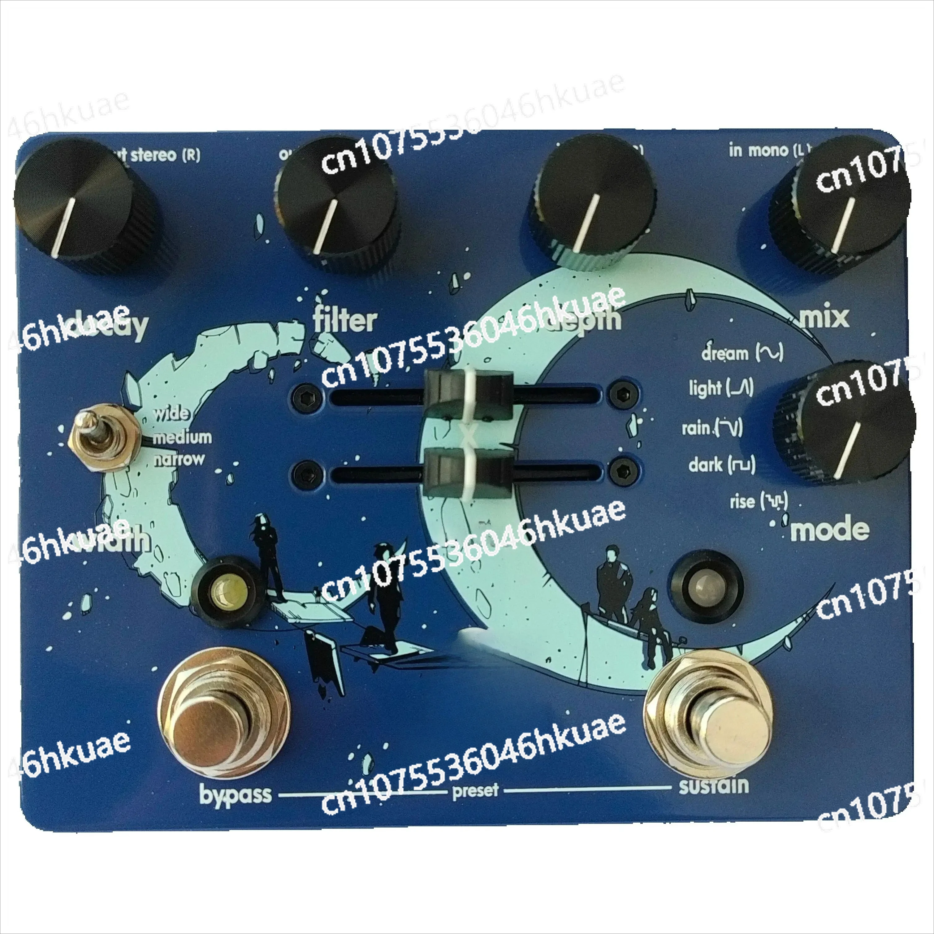 Small Guitar Pedal 1:1 Scale Stereo Surround Ambient Echo