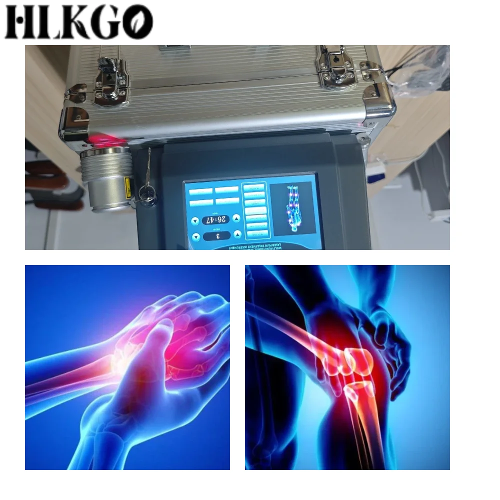 High Intensity 808nm LLLT Cold Laser Therapy Device - 1055mW for Fast Back/Joint Pain Relief, Professional Clinic & Home
