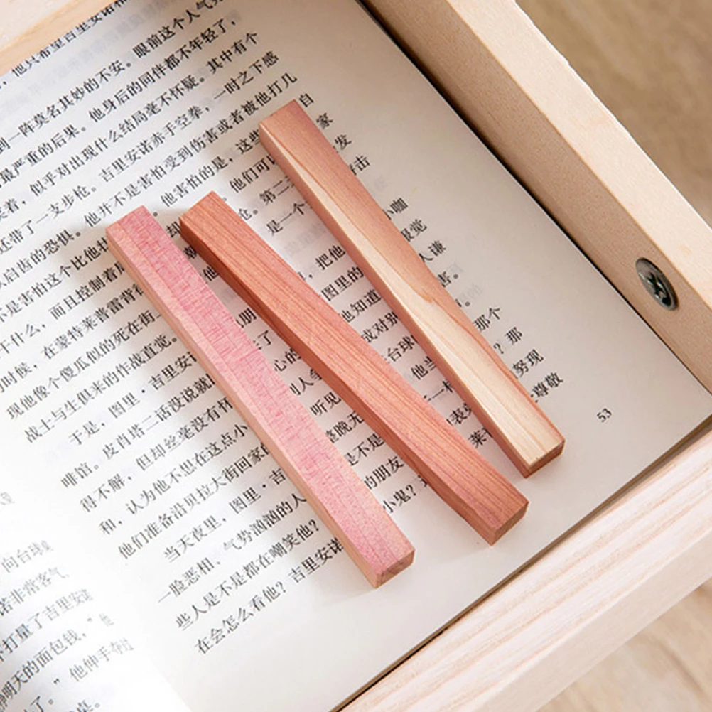 

5pcs Natural Storage Red Wood Planks Fresh Scent Wardrobe Protection Drawer Freshener Chips Closet Freshener Blocks Kitchen
