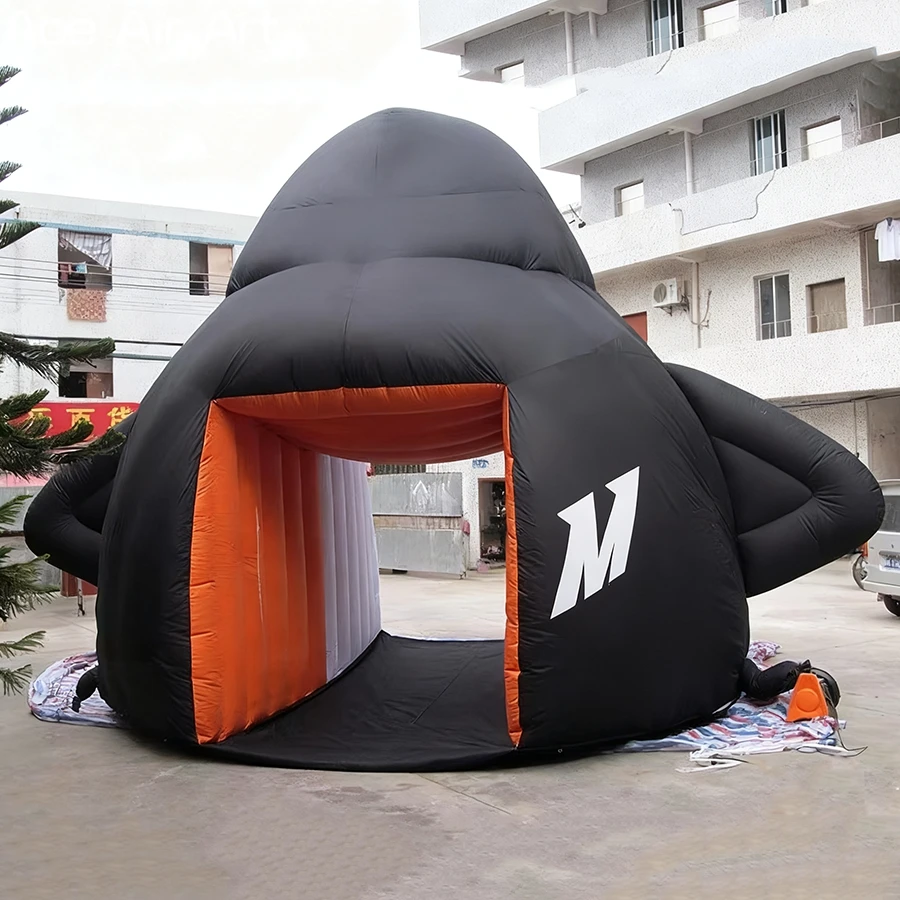 Tunnel de pingouin gonflable géant personnalisé, modèle de pingouin mignon, tente gonflable pour événements en plein air