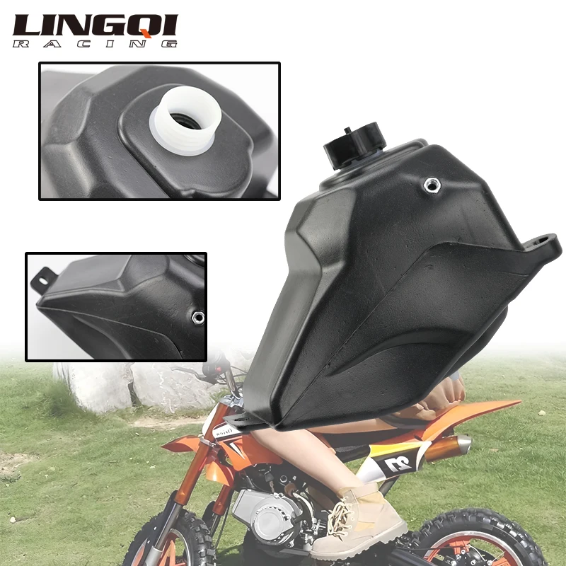 

LINGQI RACING PP пластиковые детали, топливный бак, бензиновые масляные баки, черный контейнер для мини Aopllo, карманный велосипед, внедорожник