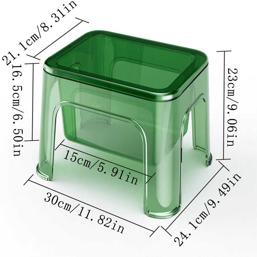 Thickened PET storage stool living room small stool Household chair children's storage stool Simple plastic stool