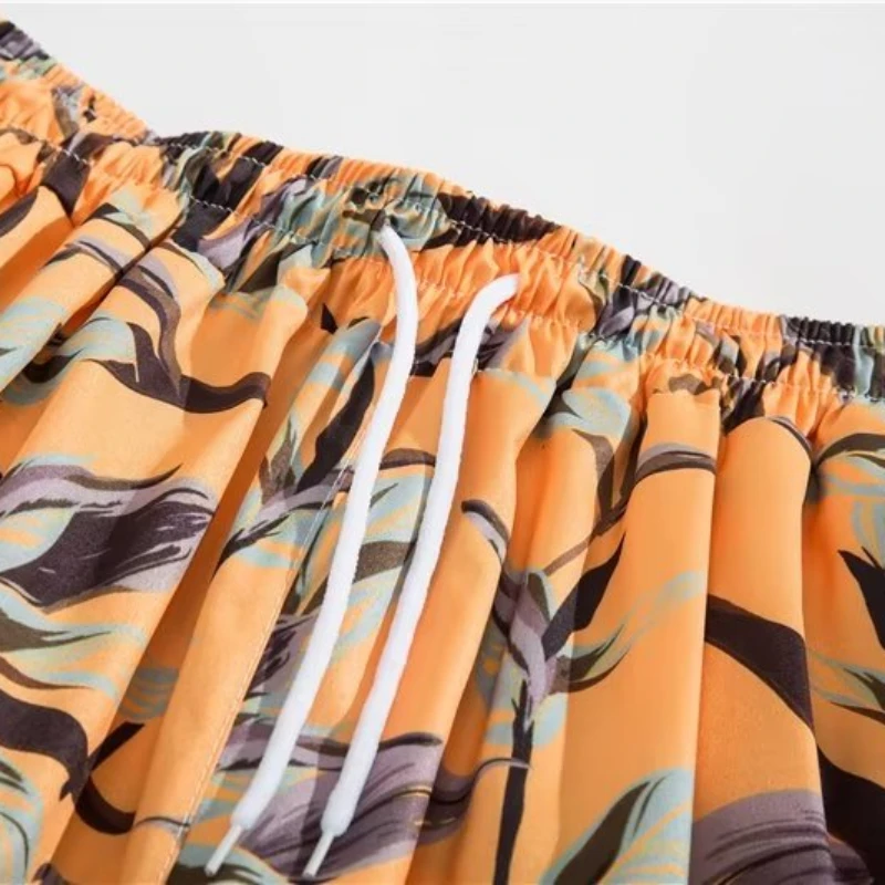 กางเกงขาสั้นผู้ชายBreathable Chic Soft All-Matchฤดูร้อนHoliday Retroสไตล์อเมริกันยอดนิยมกางเกงขายร้อนหล่อเสื้อผ้า