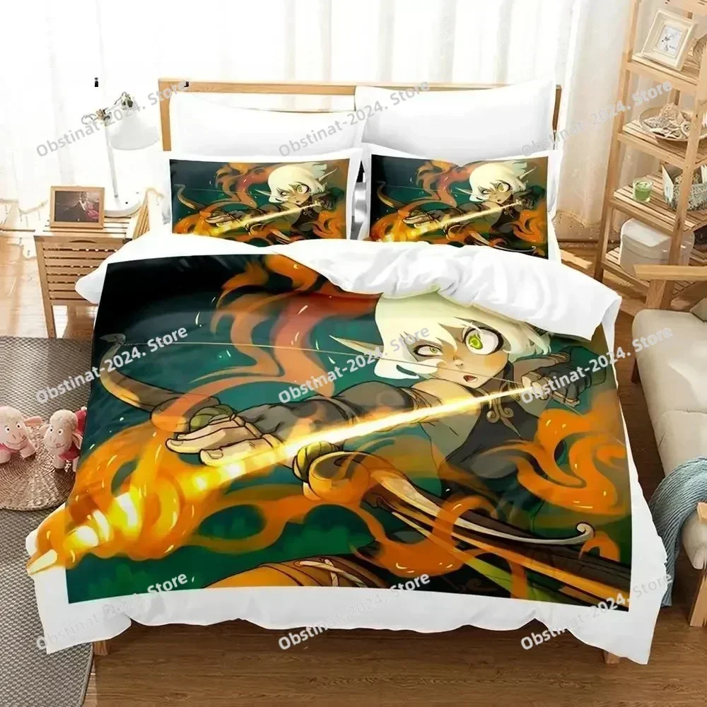 Anime New Wakfu Bedding Set Printed single Comforter Quilt Bed Cover Duvet Cover Pillow Case 3 Pieces Sets Kids Adult Size Wakfu