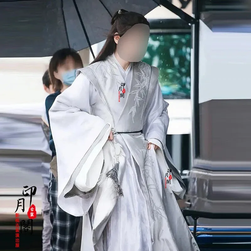 Hanfu القديمة التقليدية شان هو لينغ قونغ يونيو ون كيكسينغ الملابس Chivalrous المبارز تأثيري حلي هالوين هان فو