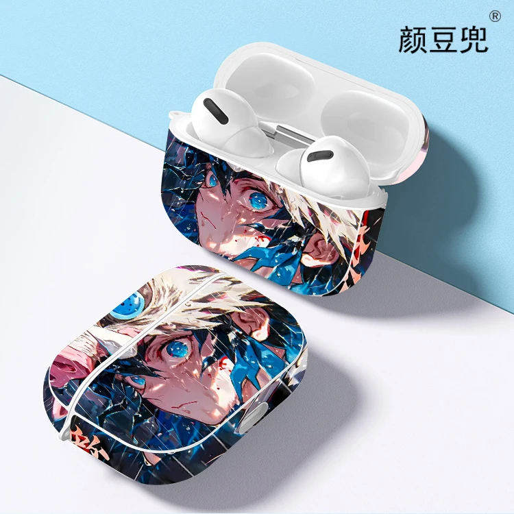 Inosuke Hashibira Anime For Apple AirPods 2 1 Earphone Case Black Silicone Protective Cover for AirPods Pro 2 Case For AirPods 3