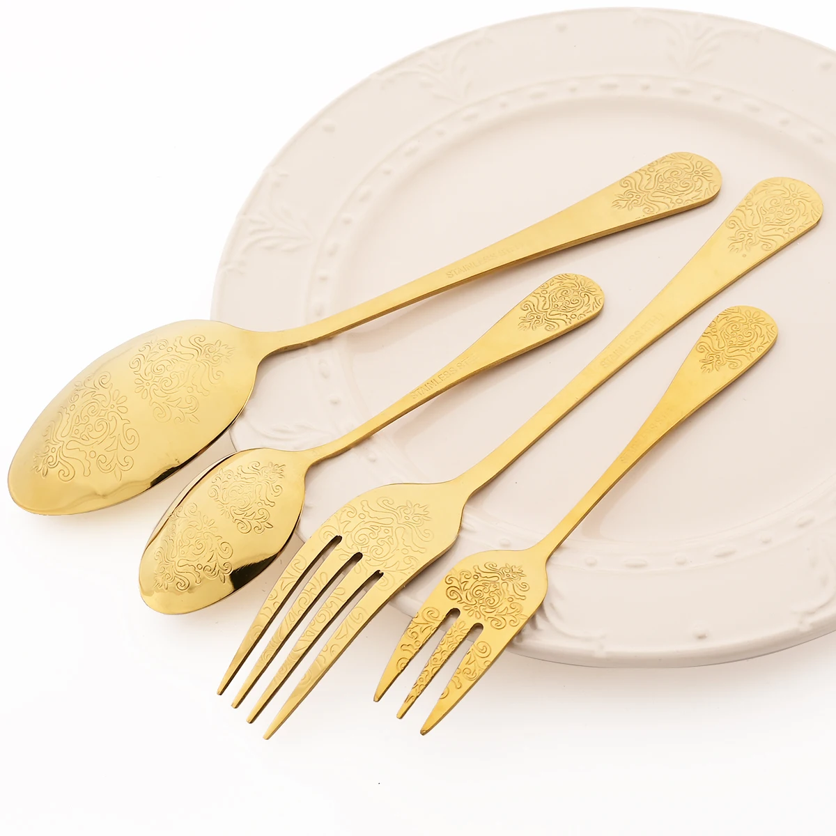 12pcs Gold Cutlery Set Mirror  - Gold Plated Cutlery 리뷰 및 가격
