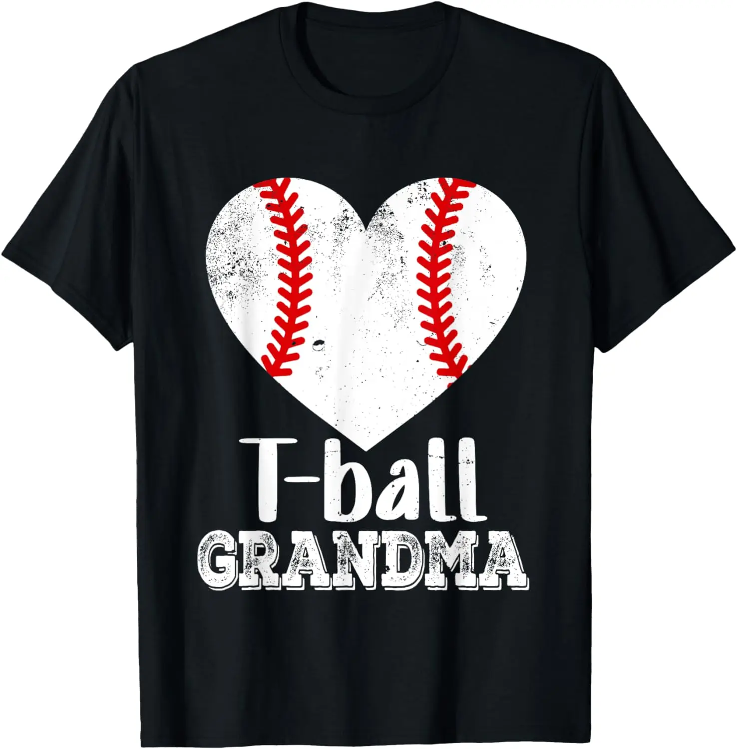 

T-Ball Grandma Heart Funny Tee Ball Grandma T-Shirt