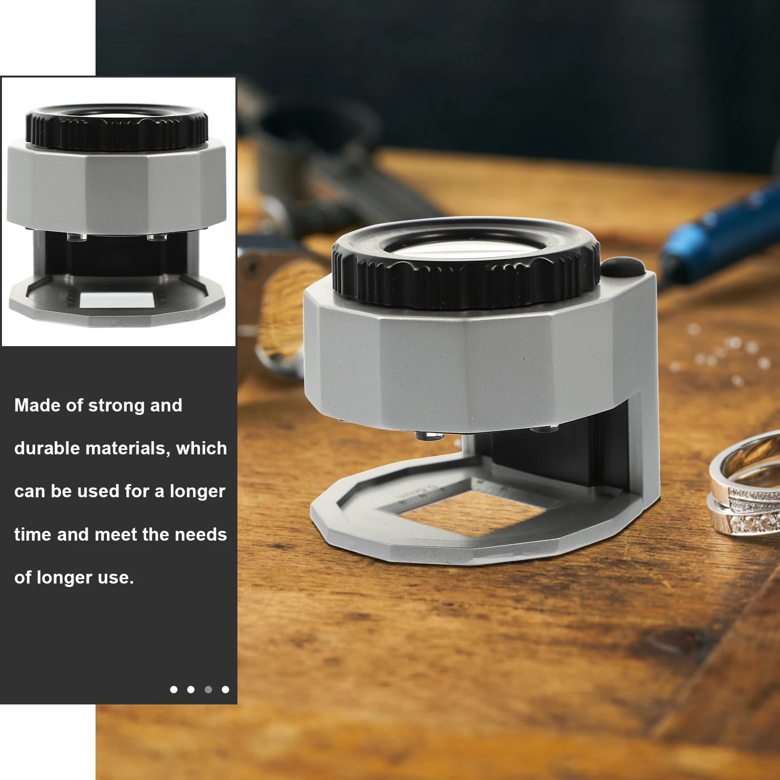 

Optical Glass Magnifying Pocket Jewelry Loupe High Magnification Jewelers Jewellery Eye Loupes Portable LED Illuminated