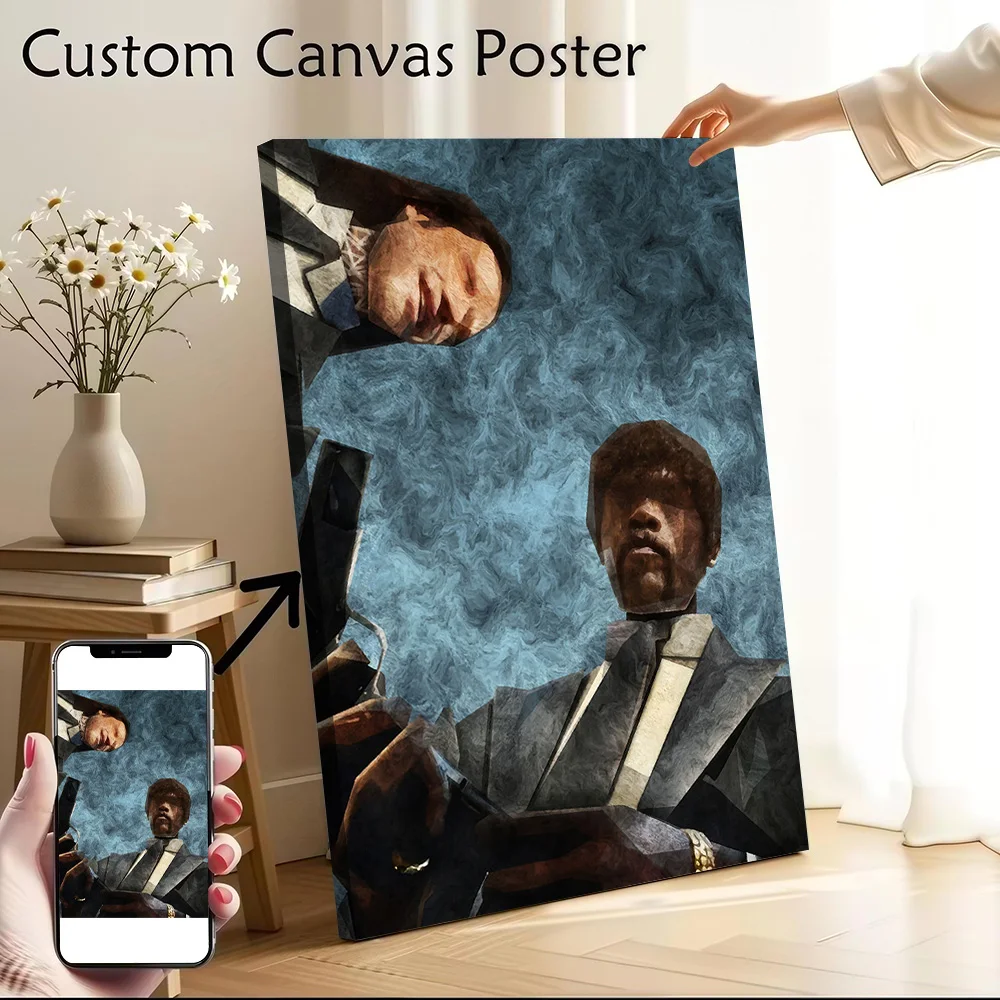 Pulp Fiction Movie Printed Canvas Poster Personalized High Quality Wall Art Paintings for Home Decor Luxury Decoration Painting