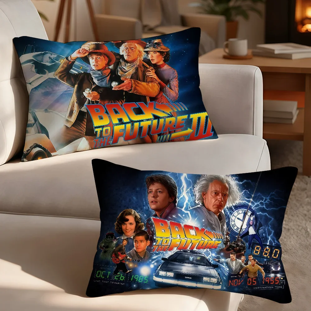 Film B-Back To the F-Future-S Classic cushion cover Breathable Washable Decor Concealed Zipper Sofa Office Lumbar Decoration