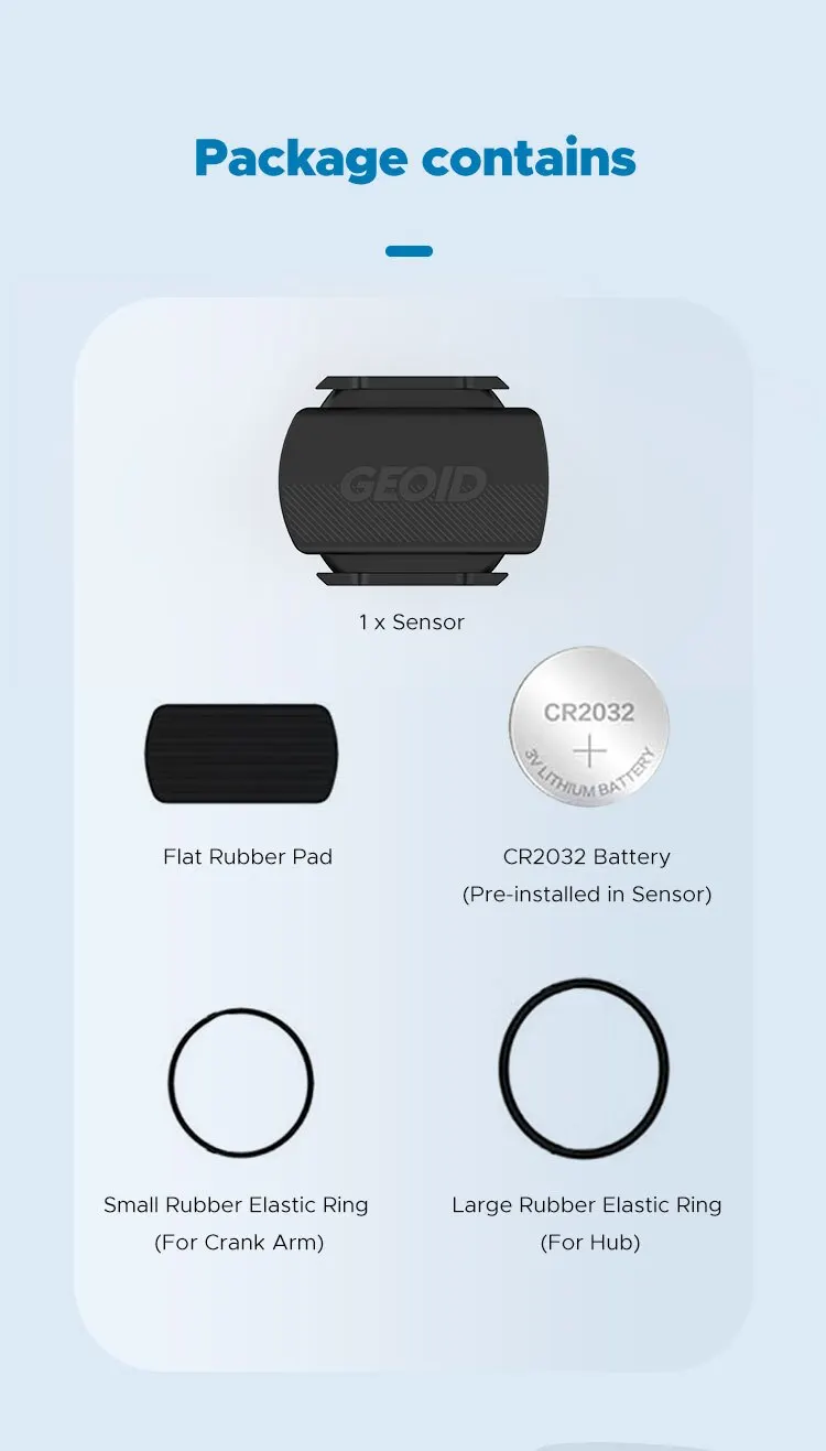 GEOID Fahrradgeschwindigkeit Trittfrequenzsensor Ant Bluetooth für GPS-Fahrradcomputer Dual Mode für Magene Rennrad MTB-Zubehör – Detail 8