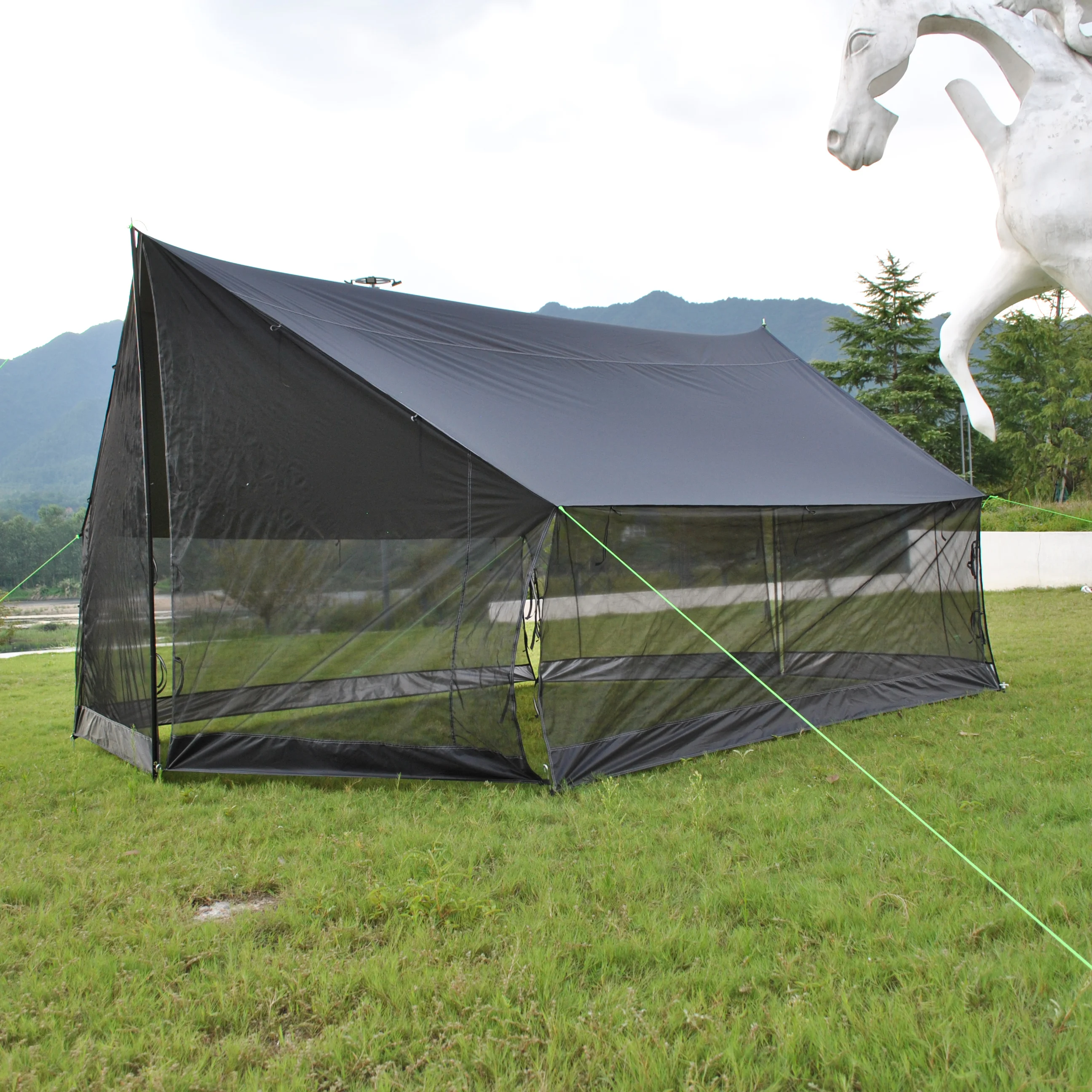 Rede avançada chuva voa. Rainfly multiuso para dossel de rede. Lona impermeável funciona com qualquer rede de acampamento, dossel multiuso