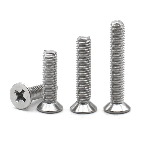 Imagen 2 del producto 10-50 Uds 304 acero inoxidable M1 M1.2 M1.4 M1.6 M2 M2.5 M3 M3.5 M4 M5 M6 Cruz Phillips tornillo de cabeza avellanada plana