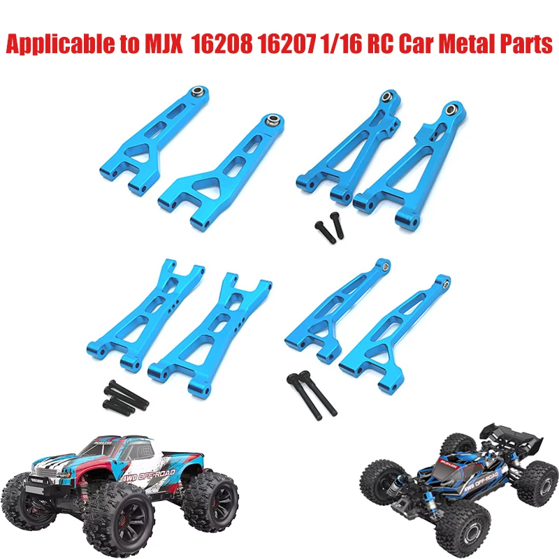 MJX Hyper Go 16207 16208 16209 RC coche copa de dirección de Metal juego de brazo oscilante superior e inferior soporte de torre de choque cuerpo post piezas de mejora