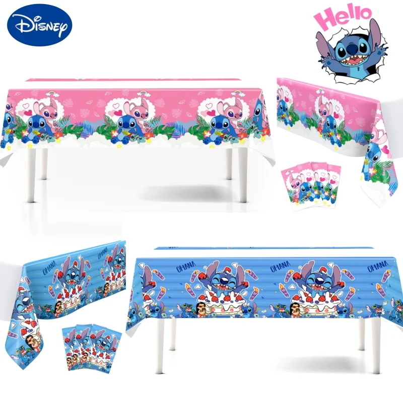 

Disney Stitch Theme Tablecloth Party Supplies Birthday Decorations for Kid Disposable Table Cover Baby Shower Gift