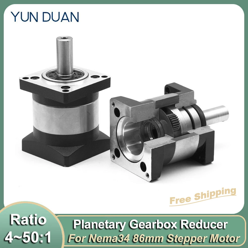 

Planetary Reducer Nema34 86mm Stepper Motor Gearbox High-precision Step-down Reduction Gearbox for Robot Manipulator Laser