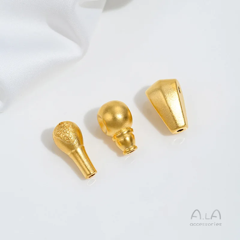 Vietnam Sand Gold Accessories Integrated Tee Buddha Head Ancient Gold Bead Hand Necklace Beaded Jewelry Material