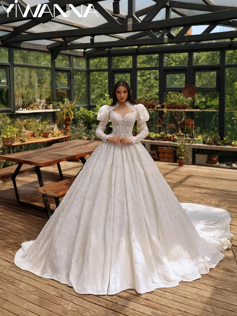 Detachable Sleeve Floral Lace Wedding Dress Exquisite Beaded Princess Bridal Gown New Customzied Dreamy Long Dresses For Bride